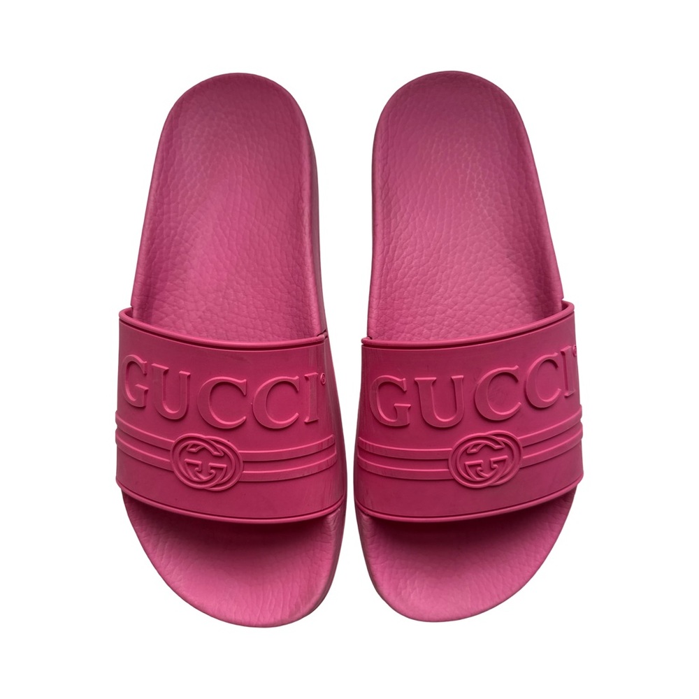 Gucci Pink Slide Sandals